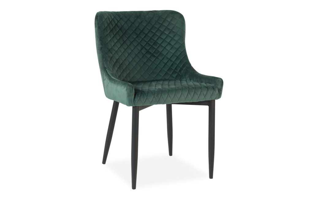 Stuhl Polyester Metall Grün 52x62x82cm