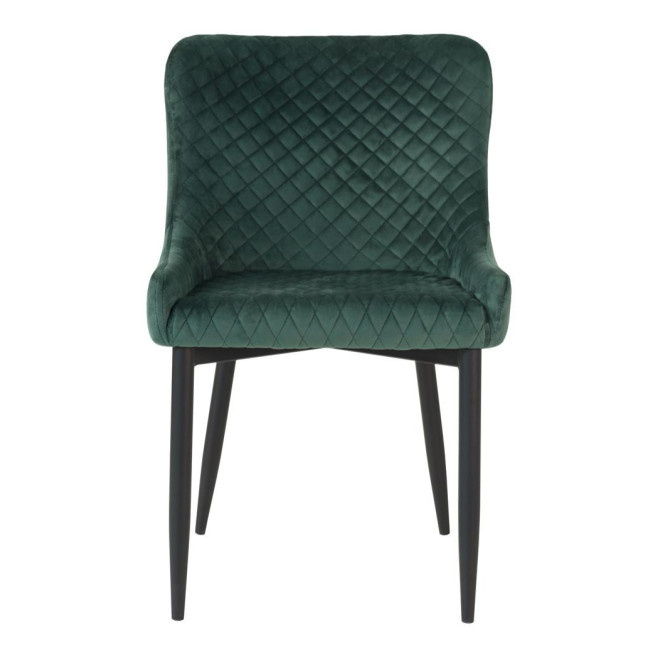 Stuhl Polyester Metall Grün 52x62x82cm