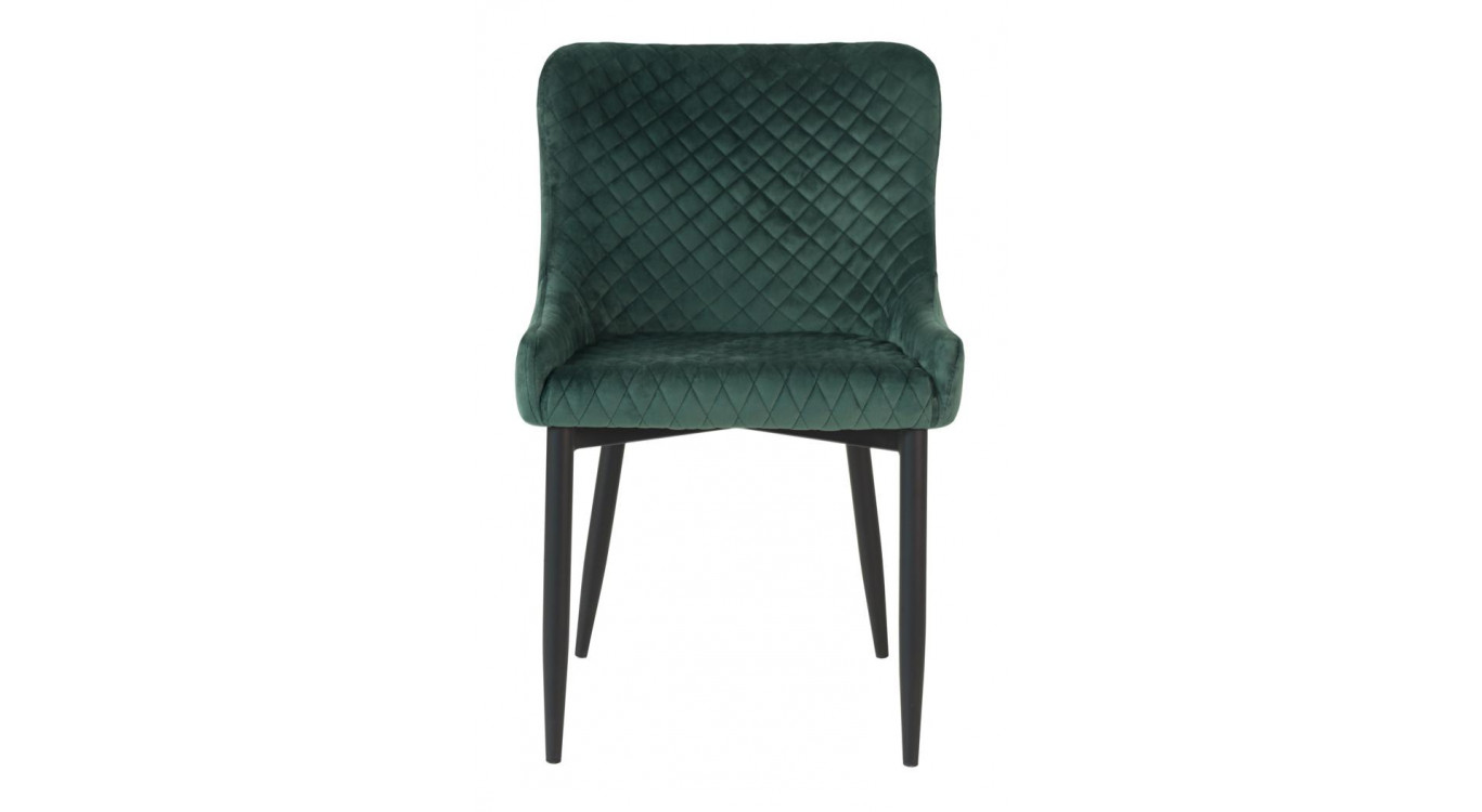 Stuhl Polyester Metall Grün 52x62x82cm