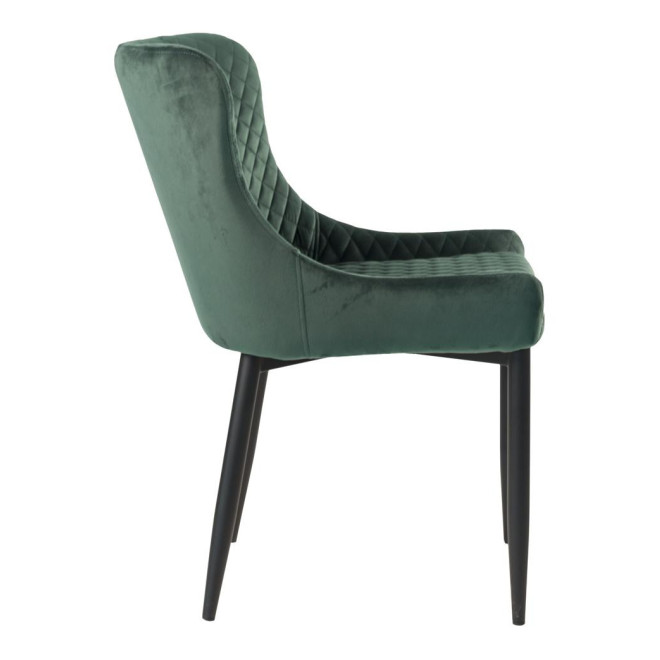 Stuhl Polyester Metall Grün 52x62x82cm