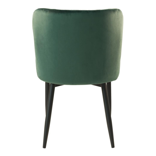 Chaise Polyester Métal Vert 52x62x82cm
