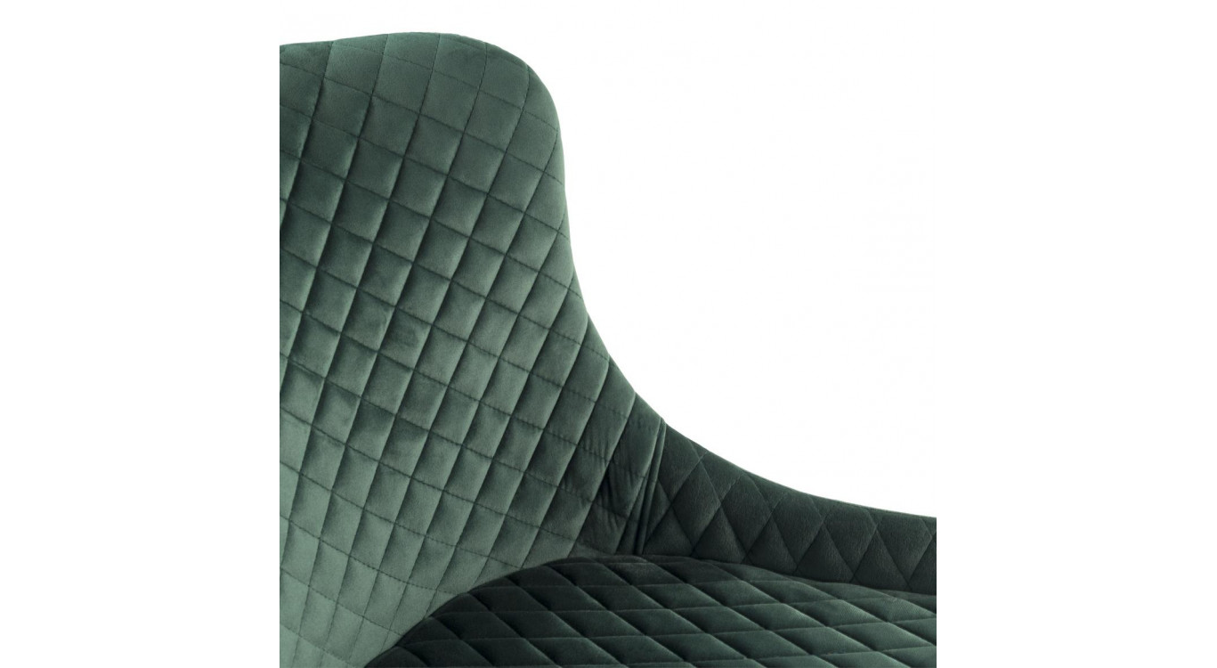 Stuhl Polyester Metall Grün 52x62x82cm
