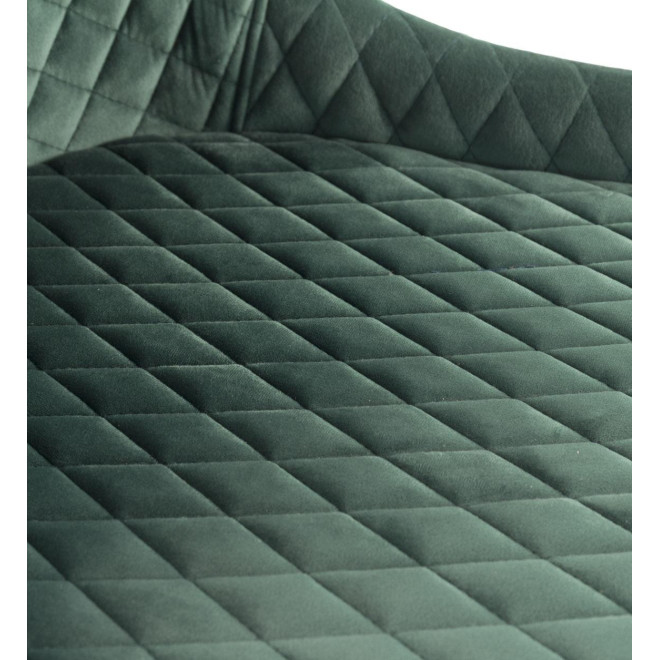 Stuhl Polyester Metall Grün 52x62x82cm