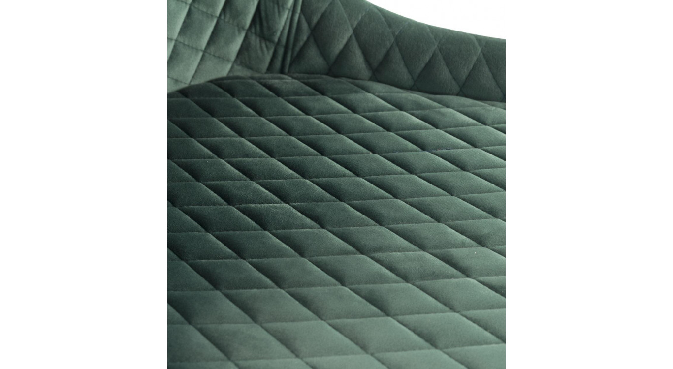 Chaise Polyester Métal Vert 52x62x82cm