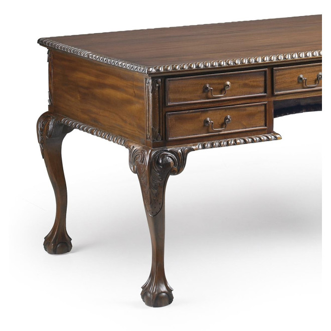 Schreibtisch 5 Schubladen Holz Bronze Braun 160x80x79cm