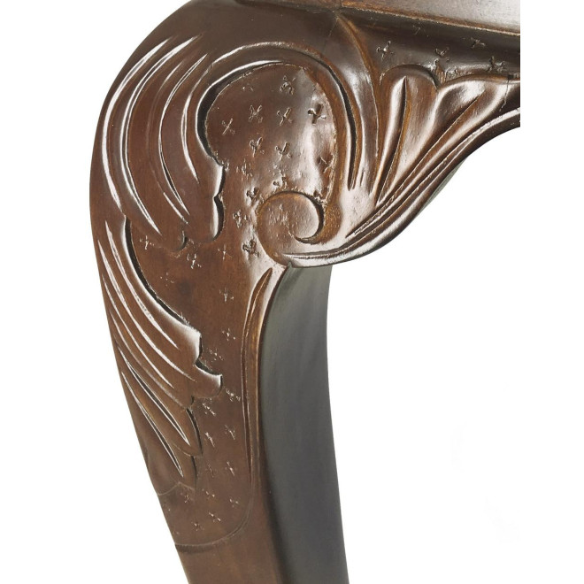 Bureau 10 Tiroirs Bois Bronze Marron 105x65x107cm