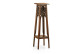 Consola de madera marrón 33x33x115cm