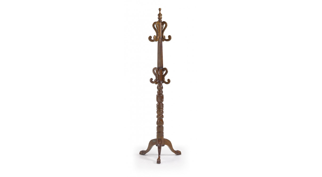 Porte-Manteaux Bois Marron 52x52x190cm