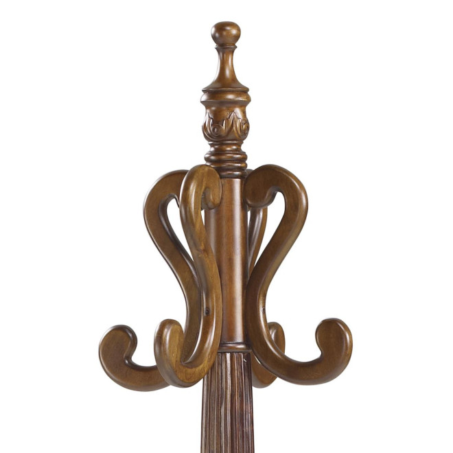 Porte-Manteaux Bois Marron 52x52x190cm