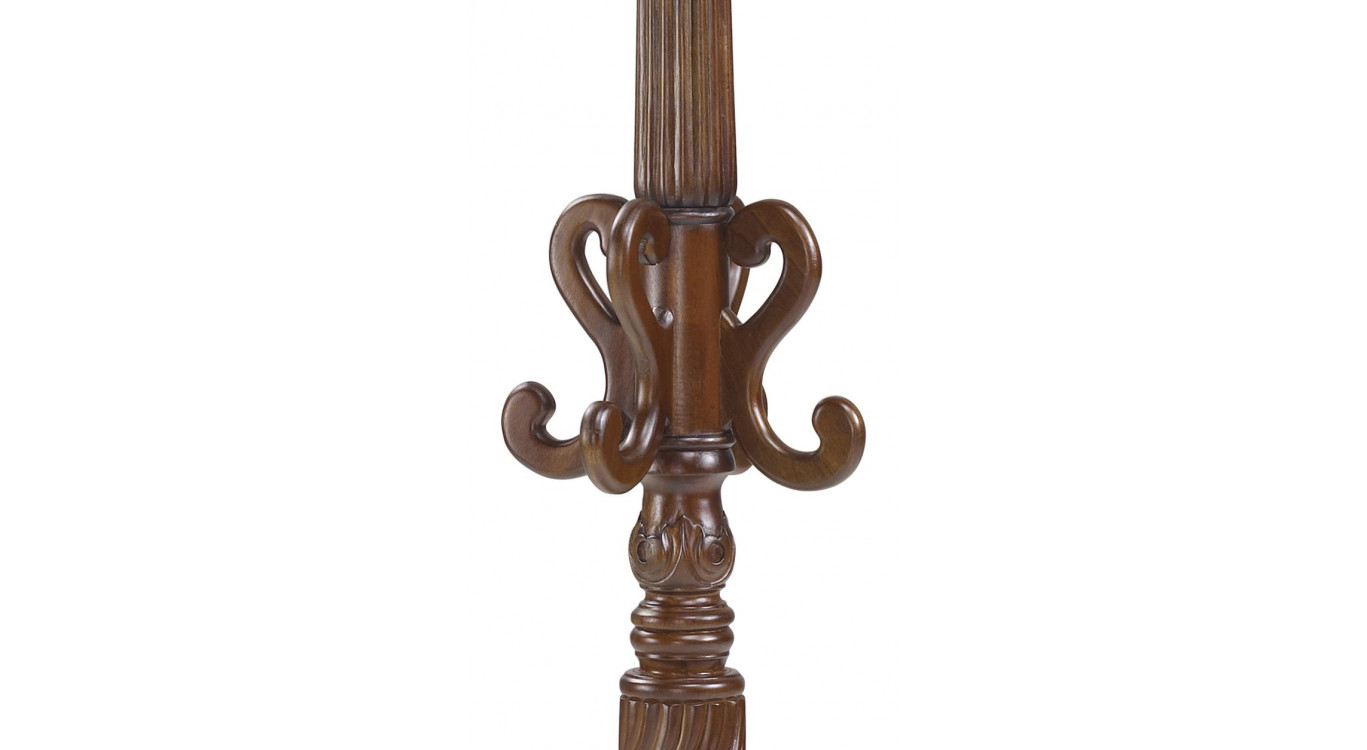 Porte-Manteaux Bois Marron 52x52x190cm