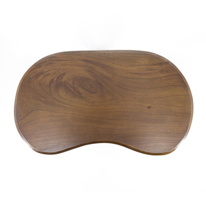 Table De Chevet 2 Tiroirs Bois Bronze Marron 50x30x60cm