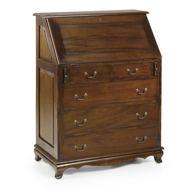 Kommode mit 8 Schubladen Holz Bronze Braun 90x48x113cm