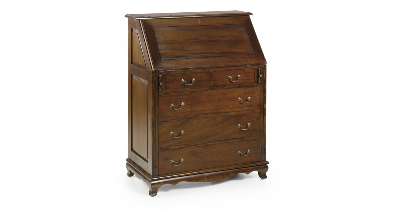 Kommode mit 8 Schubladen Holz Bronze Braun 90x48x113cm