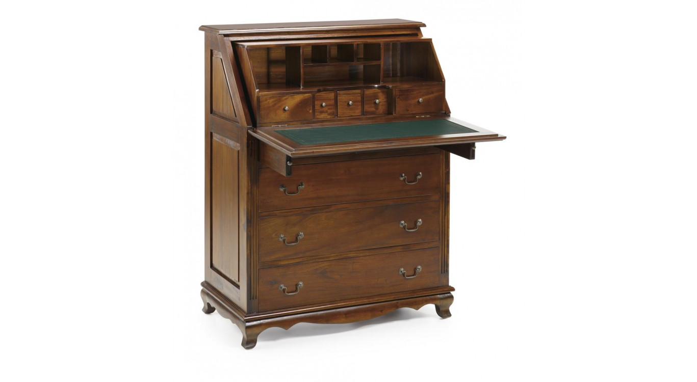 Kommode mit 8 Schubladen Holz Bronze Braun 90x48x113cm