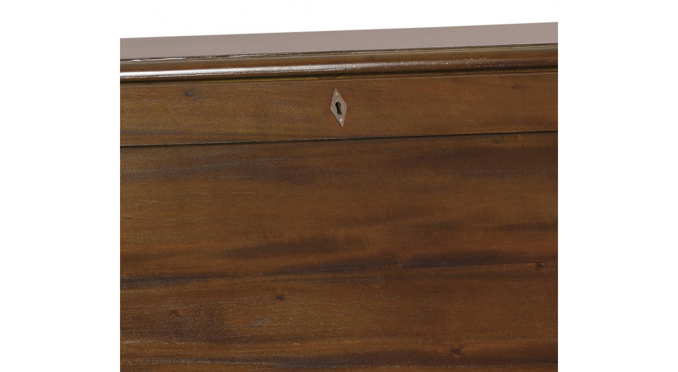 Kommode mit 8 Schubladen Holz Bronze Braun 90x48x113cm