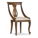 Brown Polyester Wood Chair 50x47x90cm