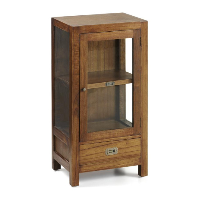Vaisselier 1 Tiroir Bois Bronze Marron 50x30x100cm