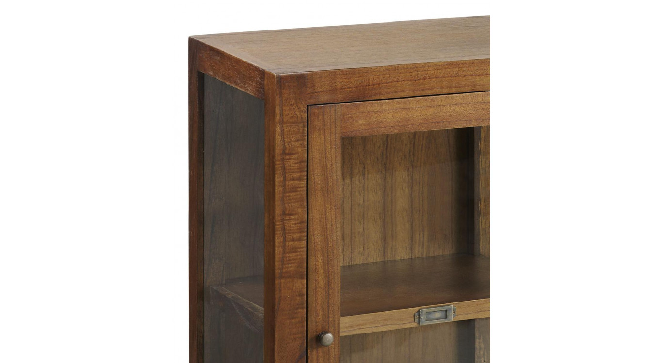Vaisselier 1 Tiroir Bois Bronze Marron 50x30x100cm