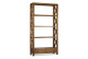 Librería 2 Cajones Madera Bronce Marrón 100x35x190cm