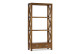 Librería de madera con 2 cajones Marrón Bronce 80x35x165cm