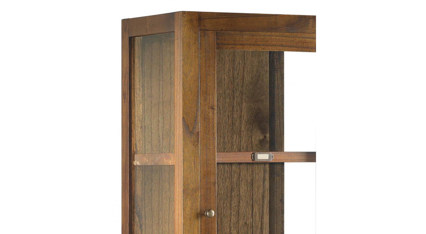 Vaisselier 4 Tiroirs Bois Bronze Marron 50x40x190cm