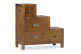 Mueble escalera 4 cajones Madera Bronce Marrón 70x35x70cm