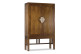Buffet 7 Tiroirs Bois Bronze Marron 120x40x180cm