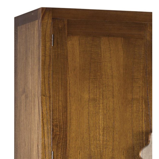 Buffet 7 Tiroirs Bois Bronze Marron 120x40x180cm