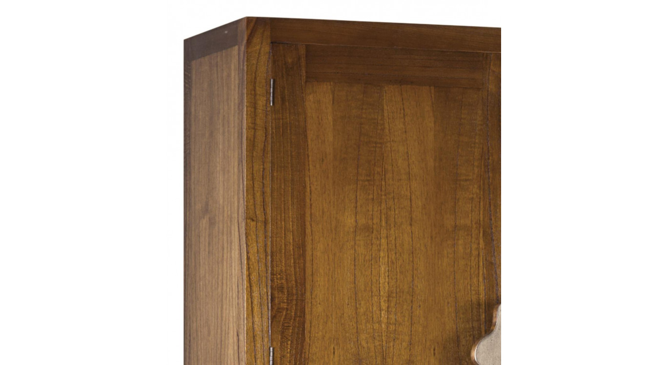 Buffet 7 Tiroirs Bois Bronze Marron 120x40x180cm
