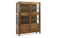 Cómoda 4 Cajones Madera Bronce Marrón 115x40x155cm