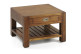 Mesa de centro 1 cajón Madera Bronce Marrón 60x60x40cm