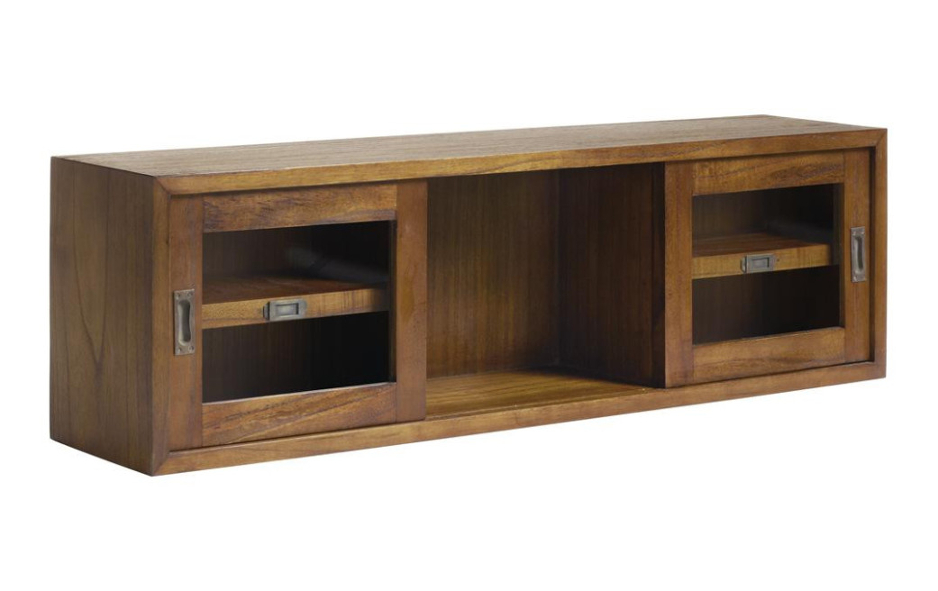Bibliothèque Bois Bronze Marron 120x25x35cm