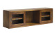 Librería de madera marrón bronce 120x25x35cm