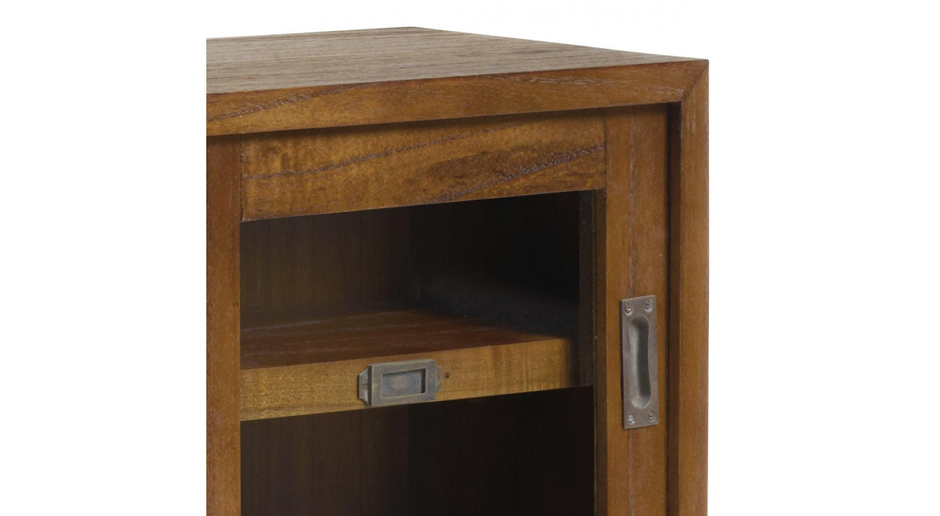 Bibliothèque Bois Bronze Marron 120x25x35cm