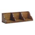 Estante de madera marrón bronce 70x20x20cm