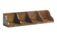 Holzregal Bronze Braun 90x20x20cm
