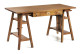3 Drawer Wooden Desk Bronze Brown 152x70x78cm