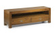 TV Stand 2 Drawers Wood Bronze Brown 130x40x40cm
