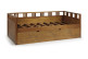 Lit Gigogne Bois Marron 205x101x72cm