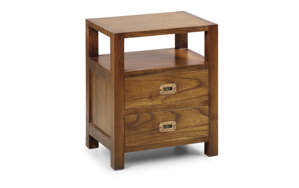 Nachttisch 2 Tirois Holz Bronze Braun 51x40x60cm