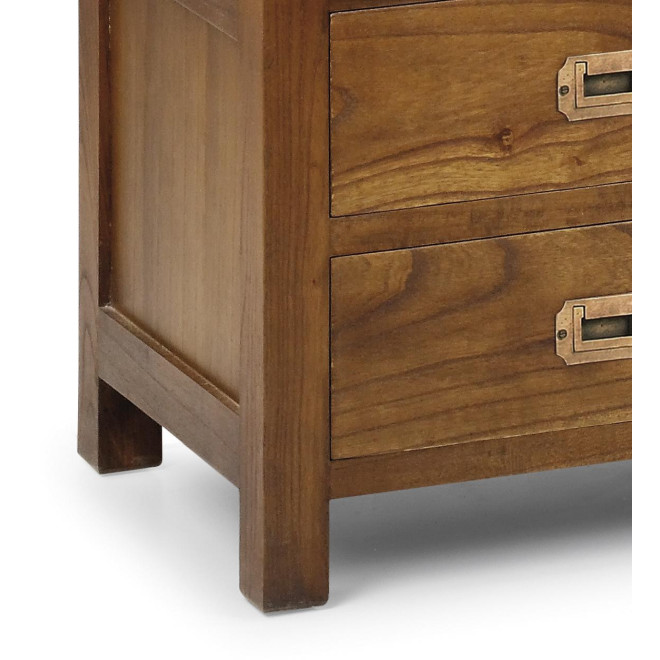 Nachttisch 2 Tirois Holz Bronze Braun 51x40x60cm