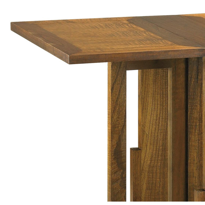 Table à Manger Bois Bronze Marron 90x50x78cm