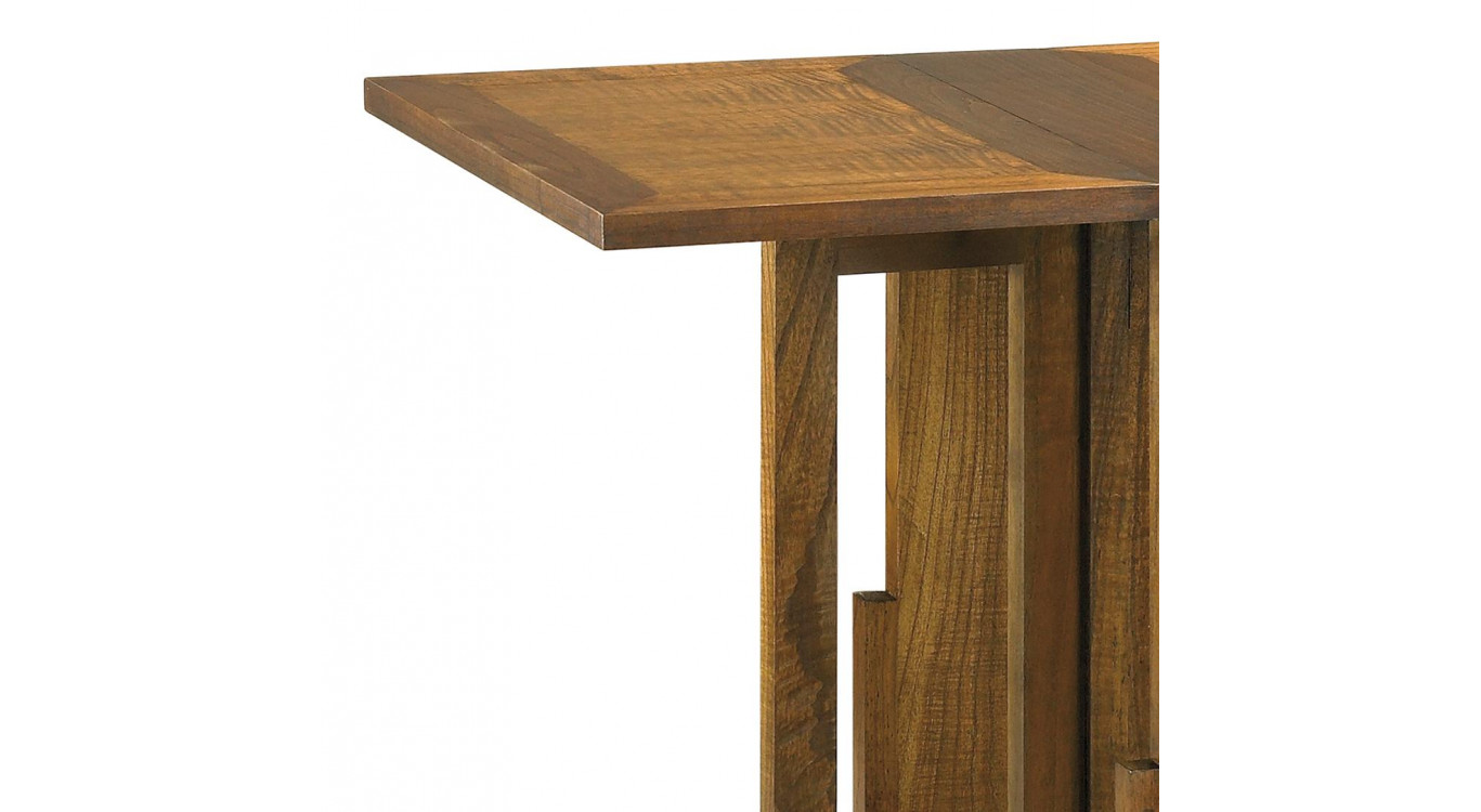 Table à Manger Bois Bronze Marron 90x50x78cm