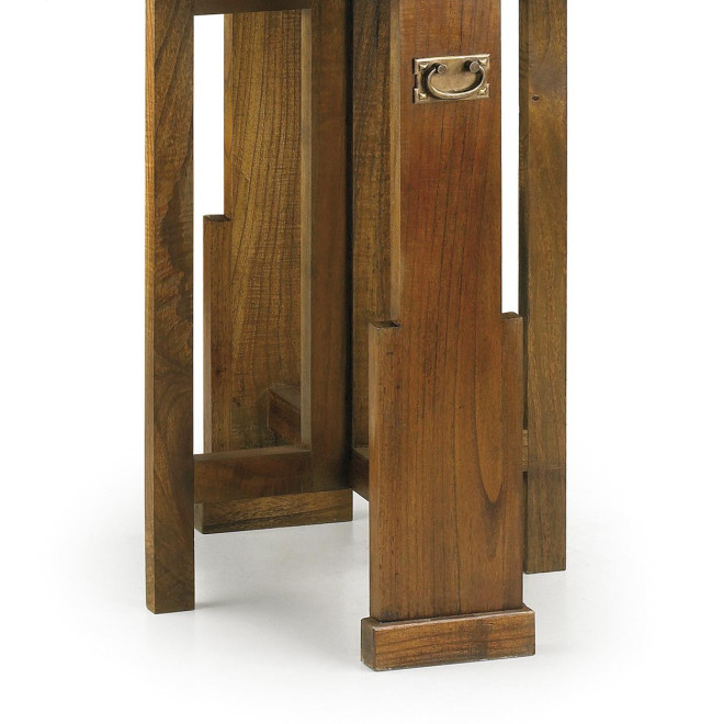 Table à Manger Bois Bronze Marron 90x50x78cm