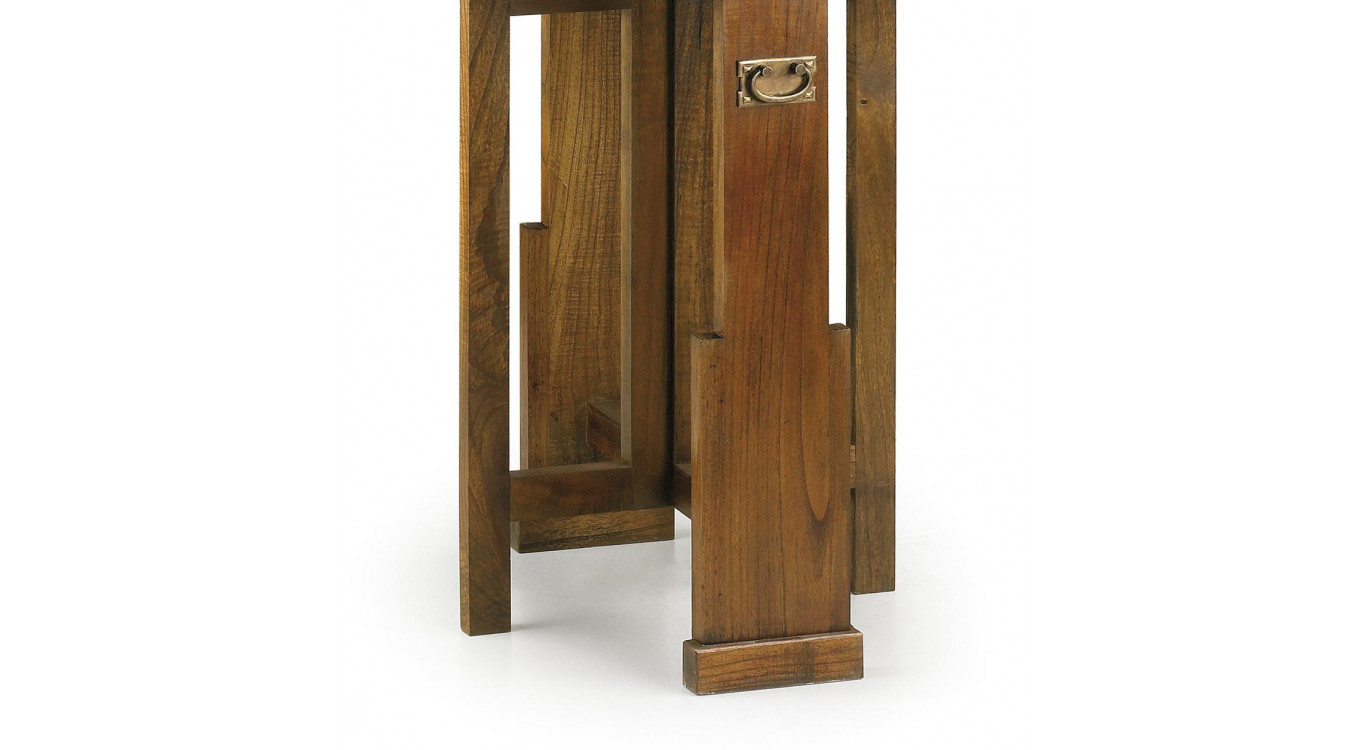 Table à Manger Bois Bronze Marron 90x50x78cm