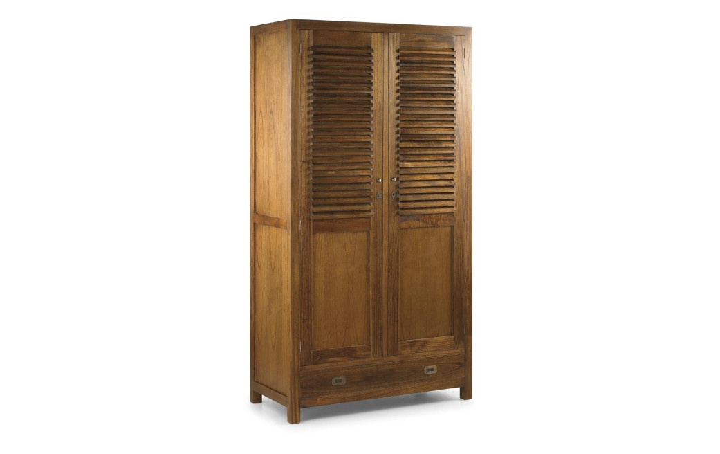 Armoire 5 Tiroirs Bois Bronze Marron 108x50x200cm