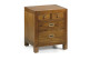 4 Drawer Bedside Table Brown Bronze Wood  45x35x45cm