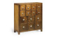 Kommode 14 Schubladen Holz Bronze Braun 90x35x90cm