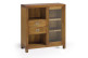 Geschirrschrank mit 2 Schubladen Holz Bronze Braun 90x35x90cm