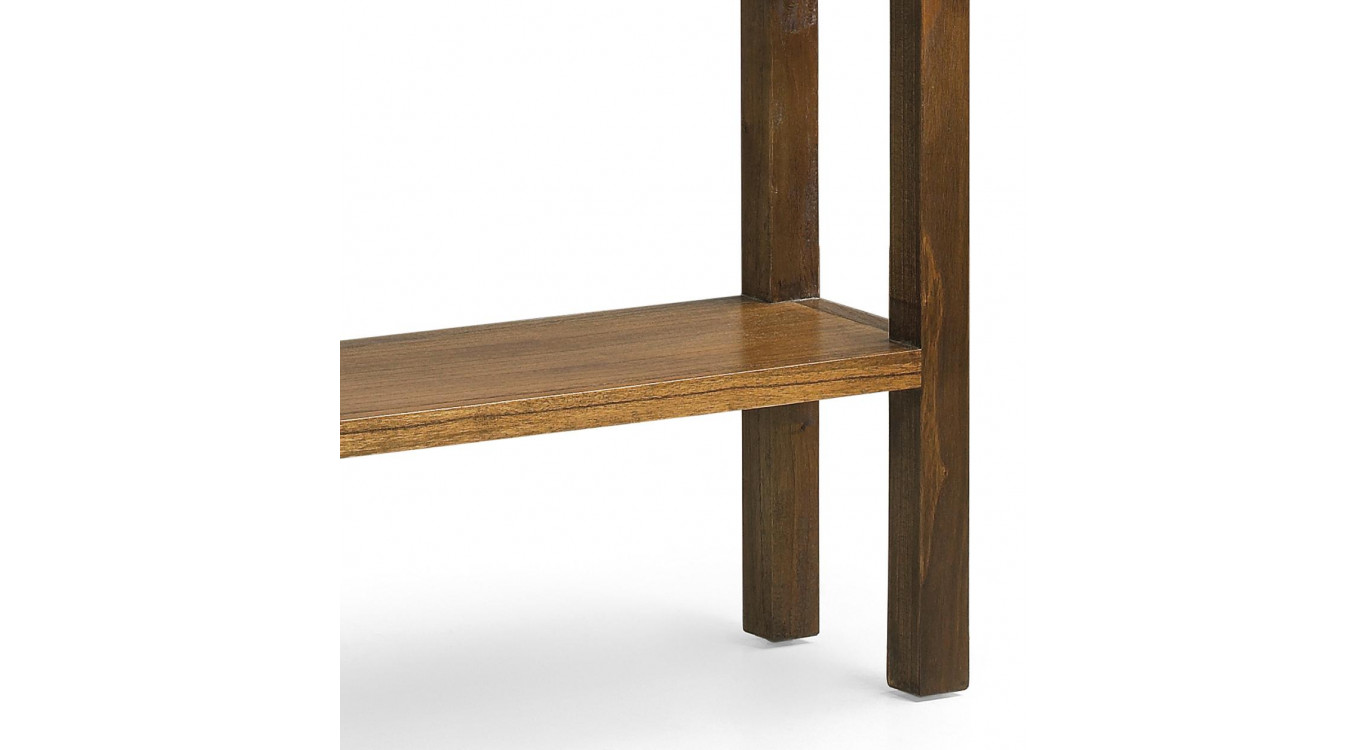 Konsole mit 3 Schubladen Holz Bronze Braun 95x27x80cm
